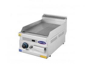 Oferta, National, Gratar neted si striat, Ideal Inox, 40 cm, gaz natural, Linia 630