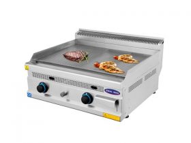 Oferta, National, Gratar profesional placa striata, Ideal Inox, 80 cm, gaz natural, Linia 630