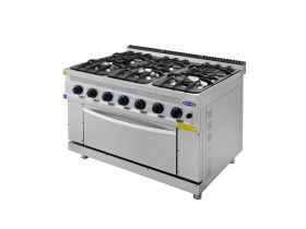 Oferta, National, Masina de gatit 6 arzatoare si cuptor, Ideal Inox, Linia 930, GPL