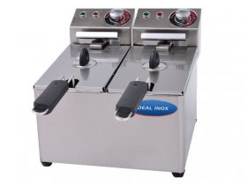 Oferta, National, Friteuza electrica dubla, Ideal Inox, 3 +3 l