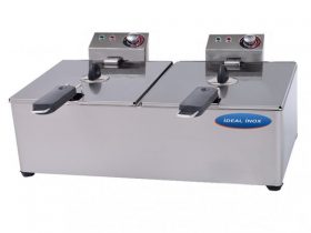 Cerere, National, Friteuza electrica dubla, Ideal Inox, 10+10 l