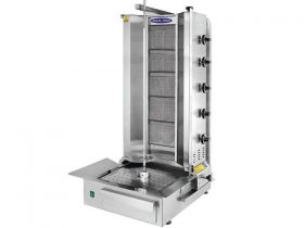 Oferta, National, Aparat shaorma cu 5 arzatoare, Ideal Inox, motor jos, GPL