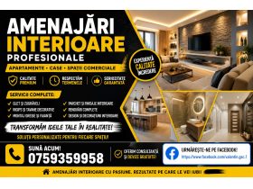 Oferta, Suceava, Amenajari interioare profesionale